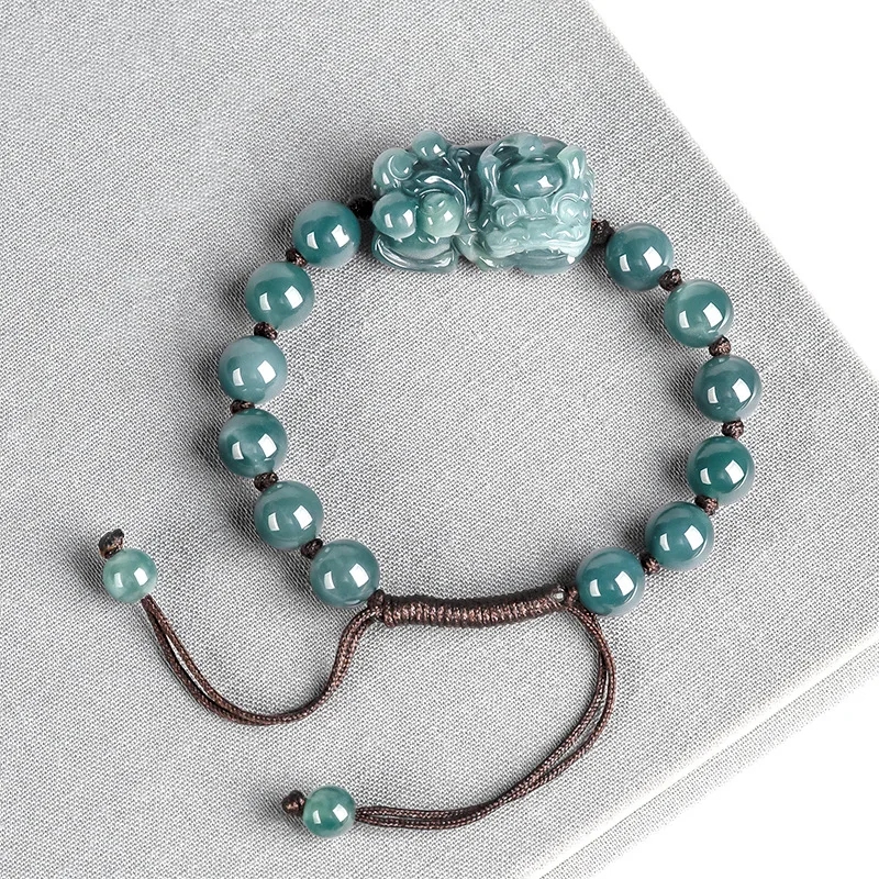 Bracelets - バームリード-ブルーのドラゴンブレスレット,女性と男性のための自然なデザインのジュエリー,高級ブレスレット