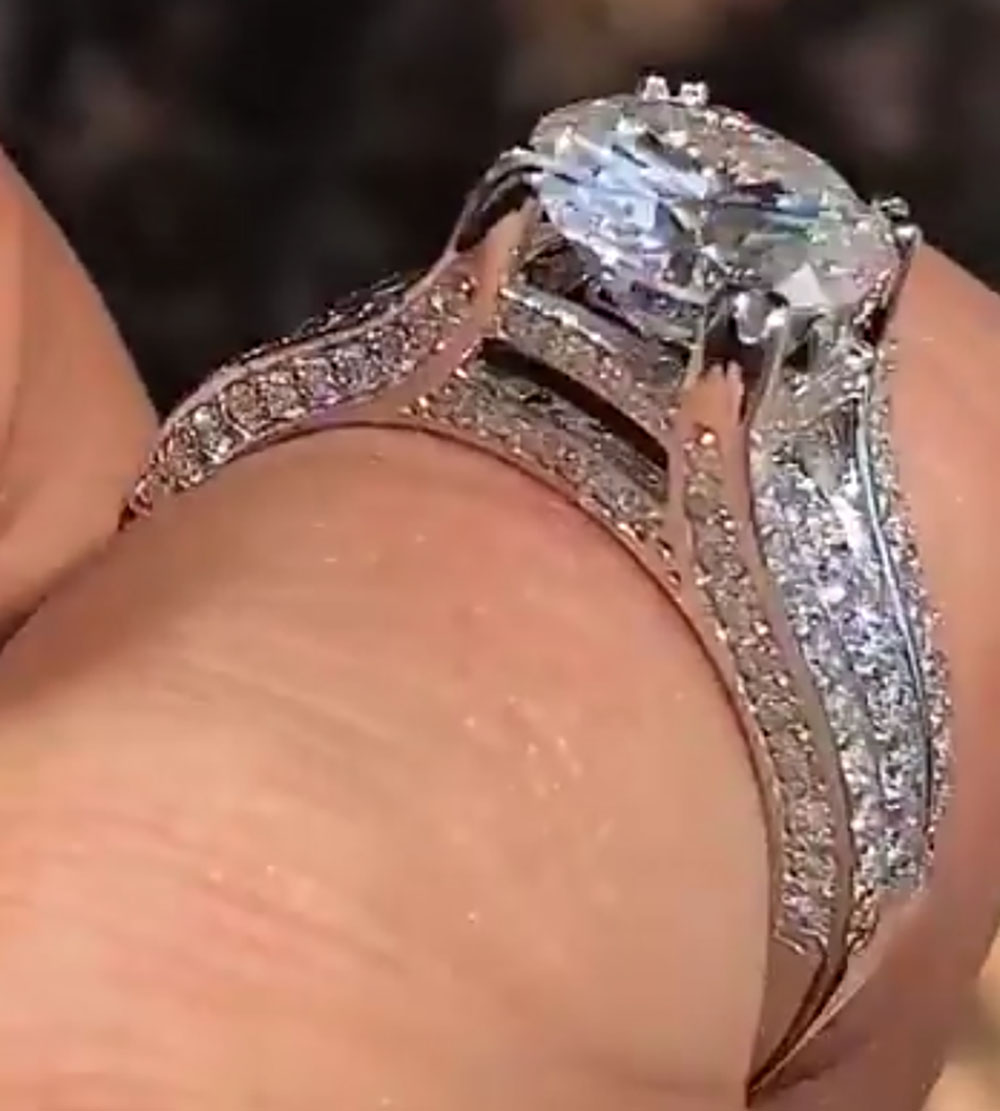 カスタムソリッド14Kホワイトゴールド 男女兼用 結婚式 パ - Moissanite Engagement Ring 1 Carat のレビューと価格