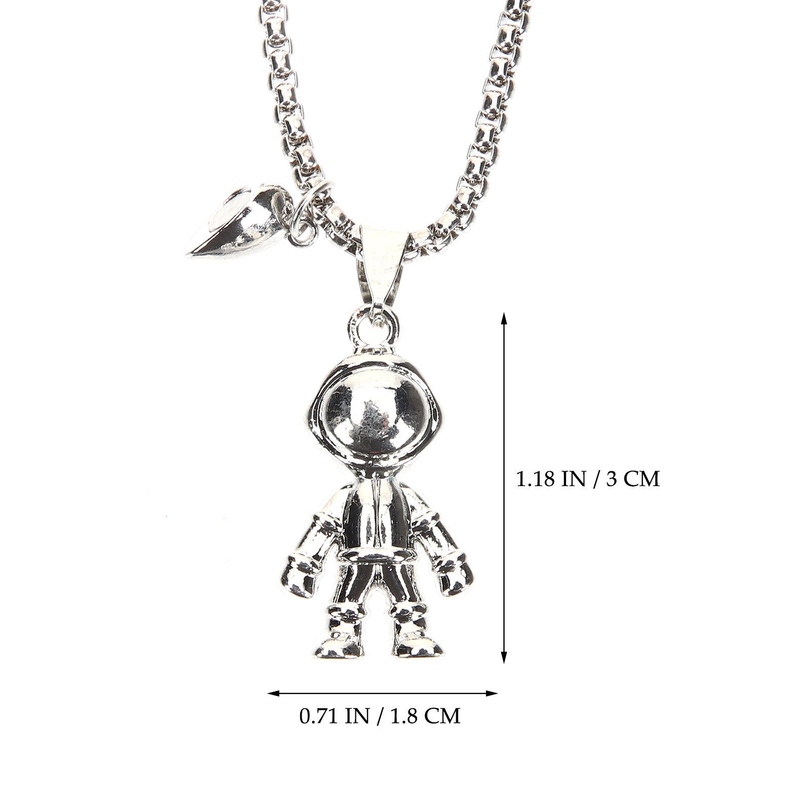 ペアネックレス1組。宇宙飛行士のペンダントが付いており、磁石 - Magnetic Couple Matching Necklaces のレビューと価格