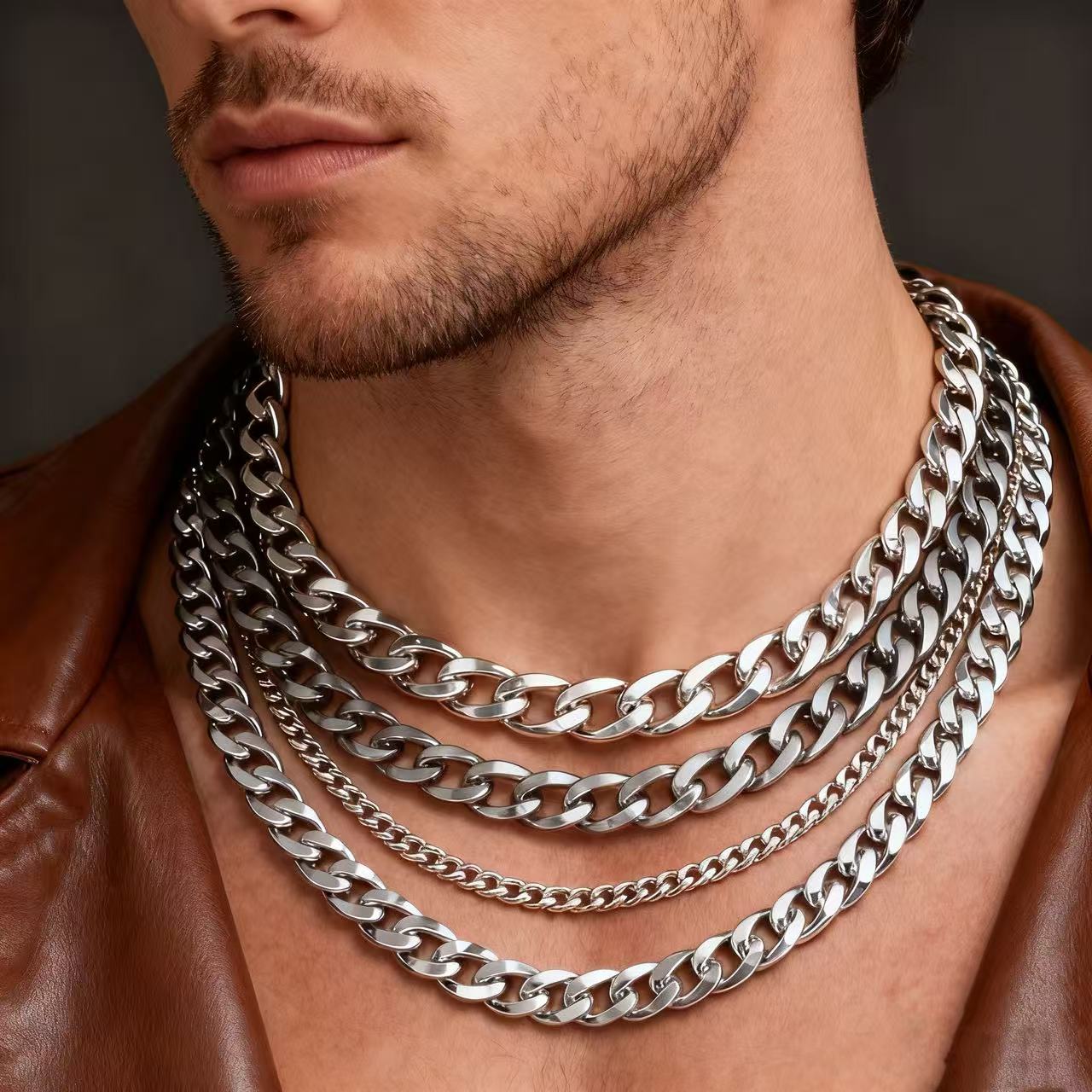 HNSP 3-12MM ステンレス鋼キューバリンクチェーンネ - Cuban Link Chain 12Mm のレビューと価格