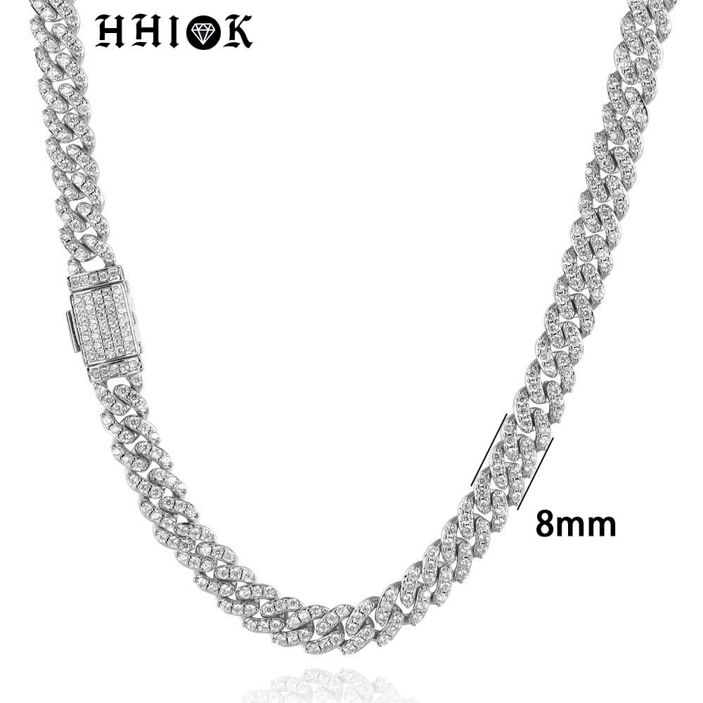 8MM1列ジルコンレディースネックレス アイスアウトメンズA - Cuban Link Chain 12Mm のレビューと価格