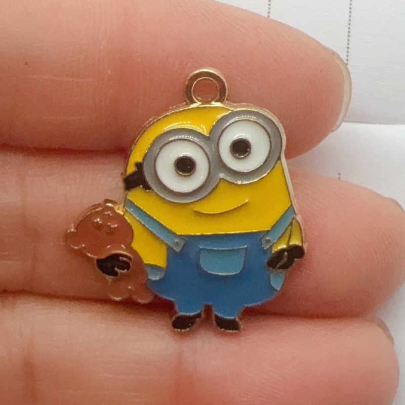 10個入り合金製ドリップオイル漫画ペンダント、DIYジュエリ - Earrings のレビューと価格