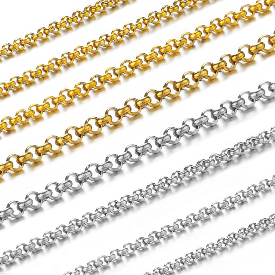 1メートル2-4mmステンレス鋼O型小円チェーン、DIYボデ - Body Jewelry のレビューと価格