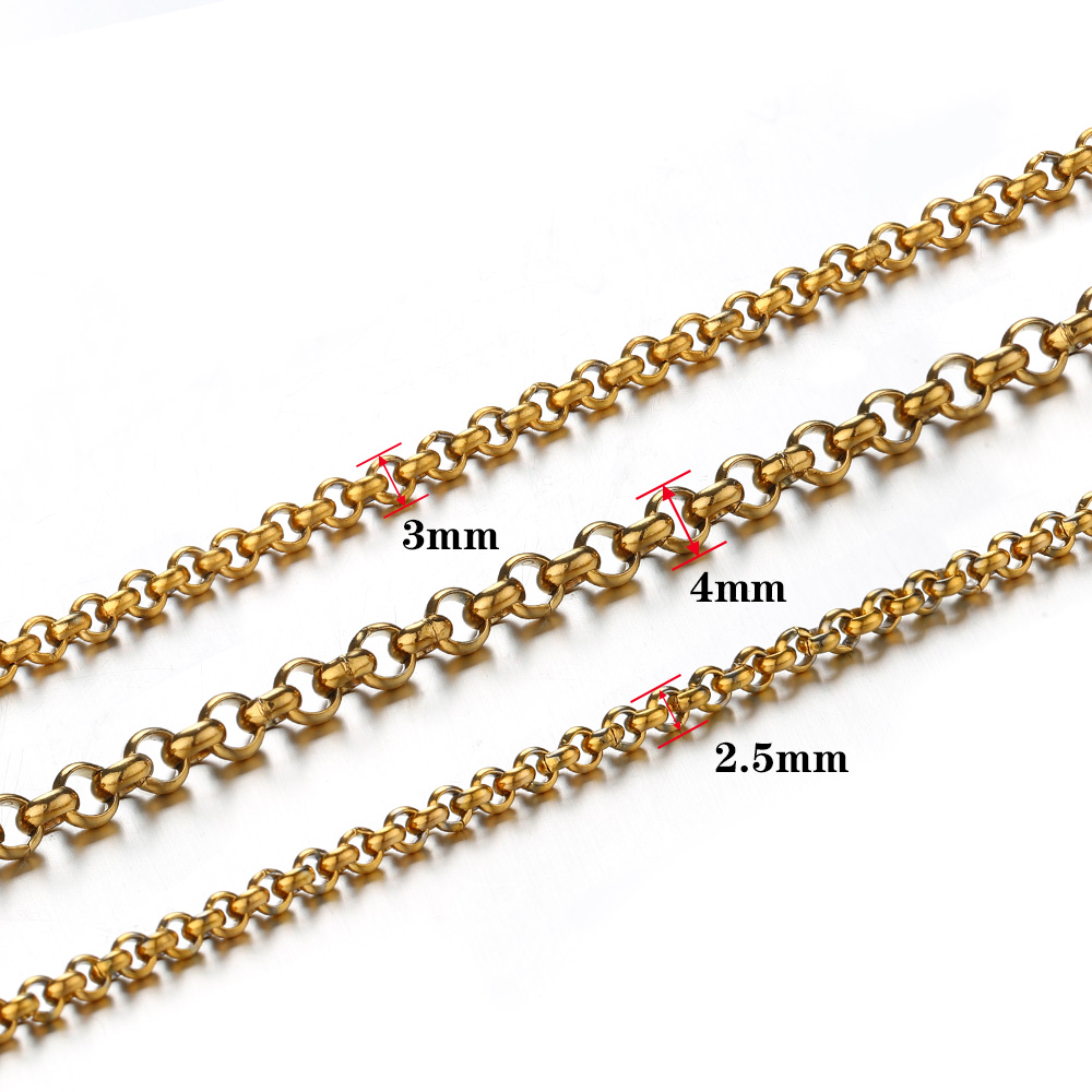 1メートル2-4mmステンレス鋼O型小円チェーン、DIYボデ - Body Jewelry のレビューと価格