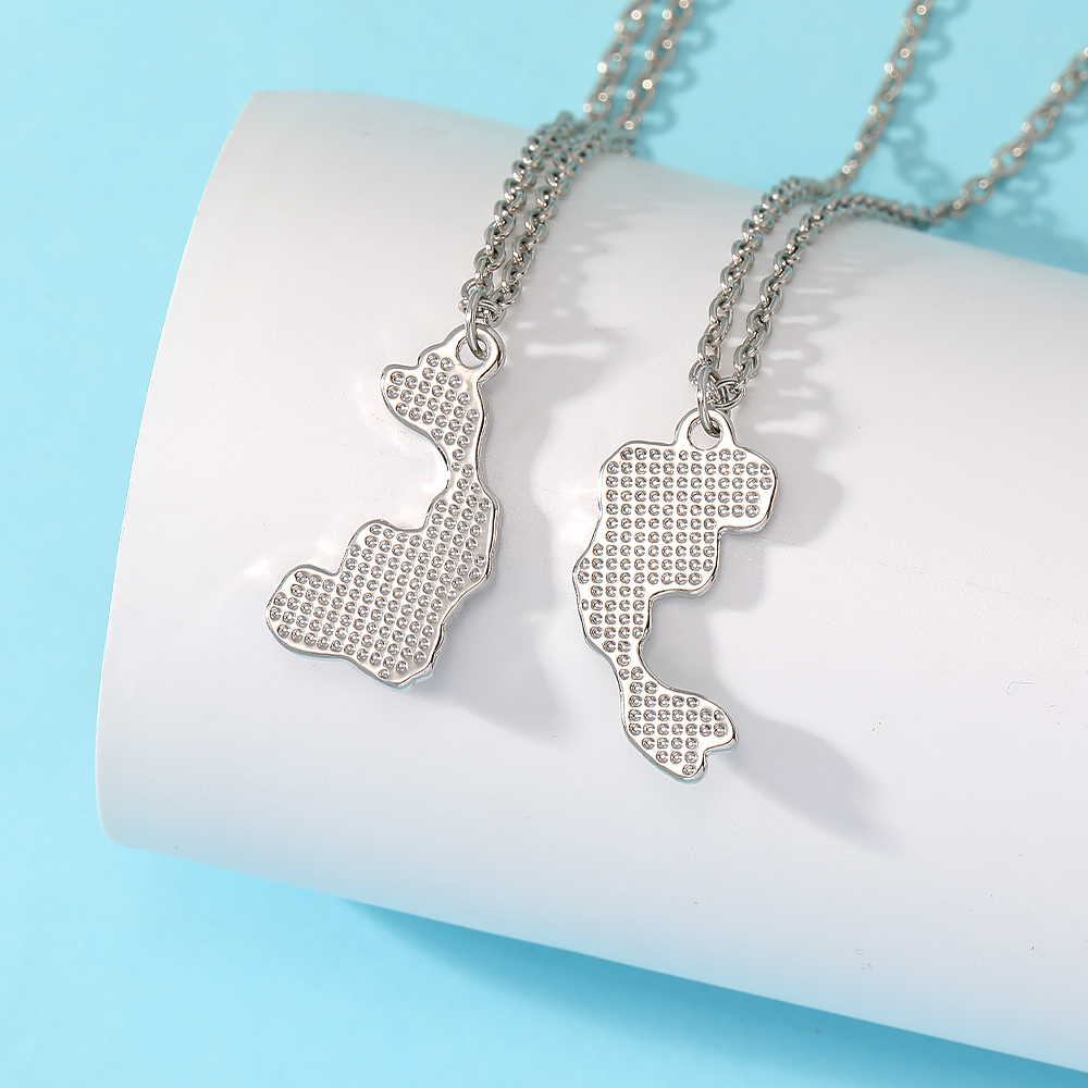 2個セット 磁気陰陽魚カップルネックレス 中国風 幸運鯉友情 - Magnetic Couple Matching Necklaces のレビューと価格