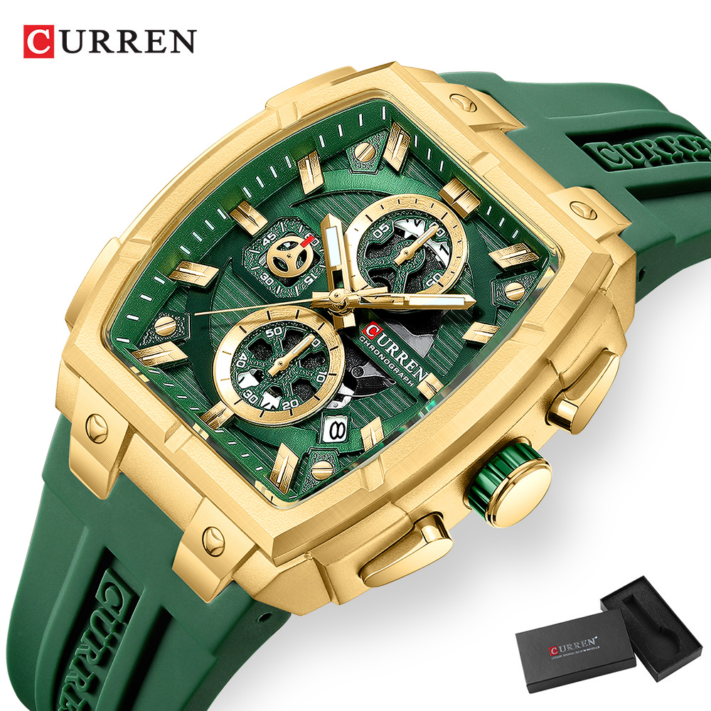 CURREN 高級ヴィンテージ腕時計 メンズ スポーツ クロ - Bracelets のレビューと価格
