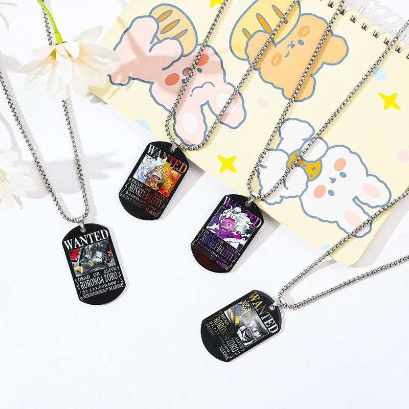 ワンピース ルフィ ゾロ 30億金賞ステンレス鋼ネックレス  - Custom Name Necklace Stainless Steel のレビューと価格
