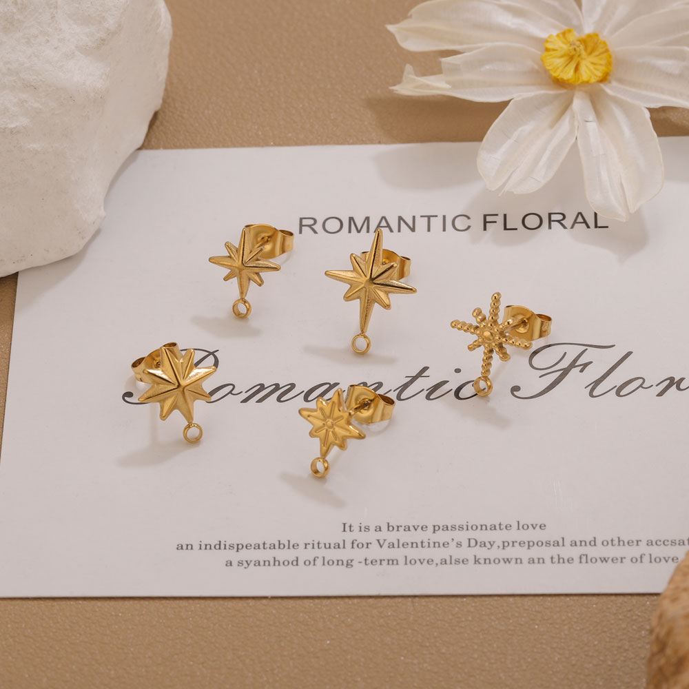 6個入りステンレス製スターピアススタッド、イヤリング製作ツー - Body Jewelry のレビューと価格