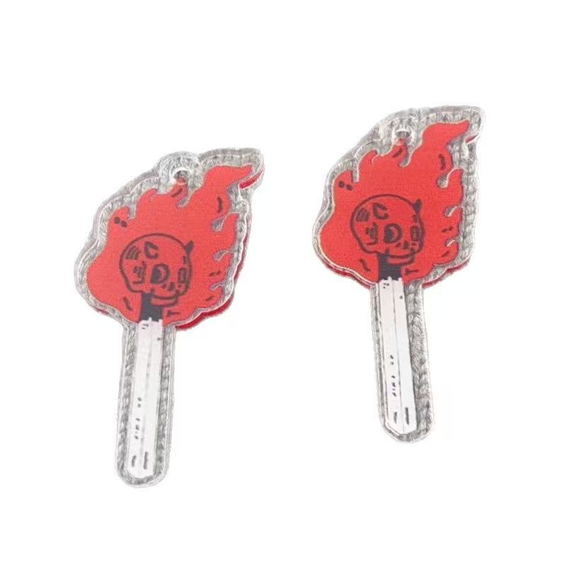 10個のアクリルスカルペンダント、DIYジュエリー作り、イヤ - Earrings のレビューと価格