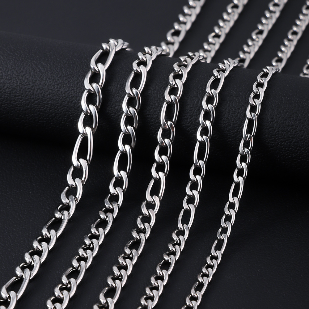 HNSP 316L ステンレス鋼フィガロチェーン男性用 5  - Cuban Link Chain 12Mm のレビューと価格