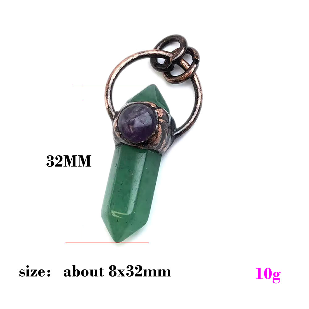 天然石クリスタルクォーツペンダント ネックレスチャーム用 古 - Crystal Pendant Necklace Natural Stone のレビューと価格